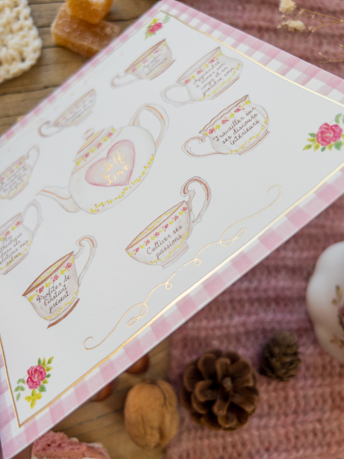 Carte Self Love (avec dorures)