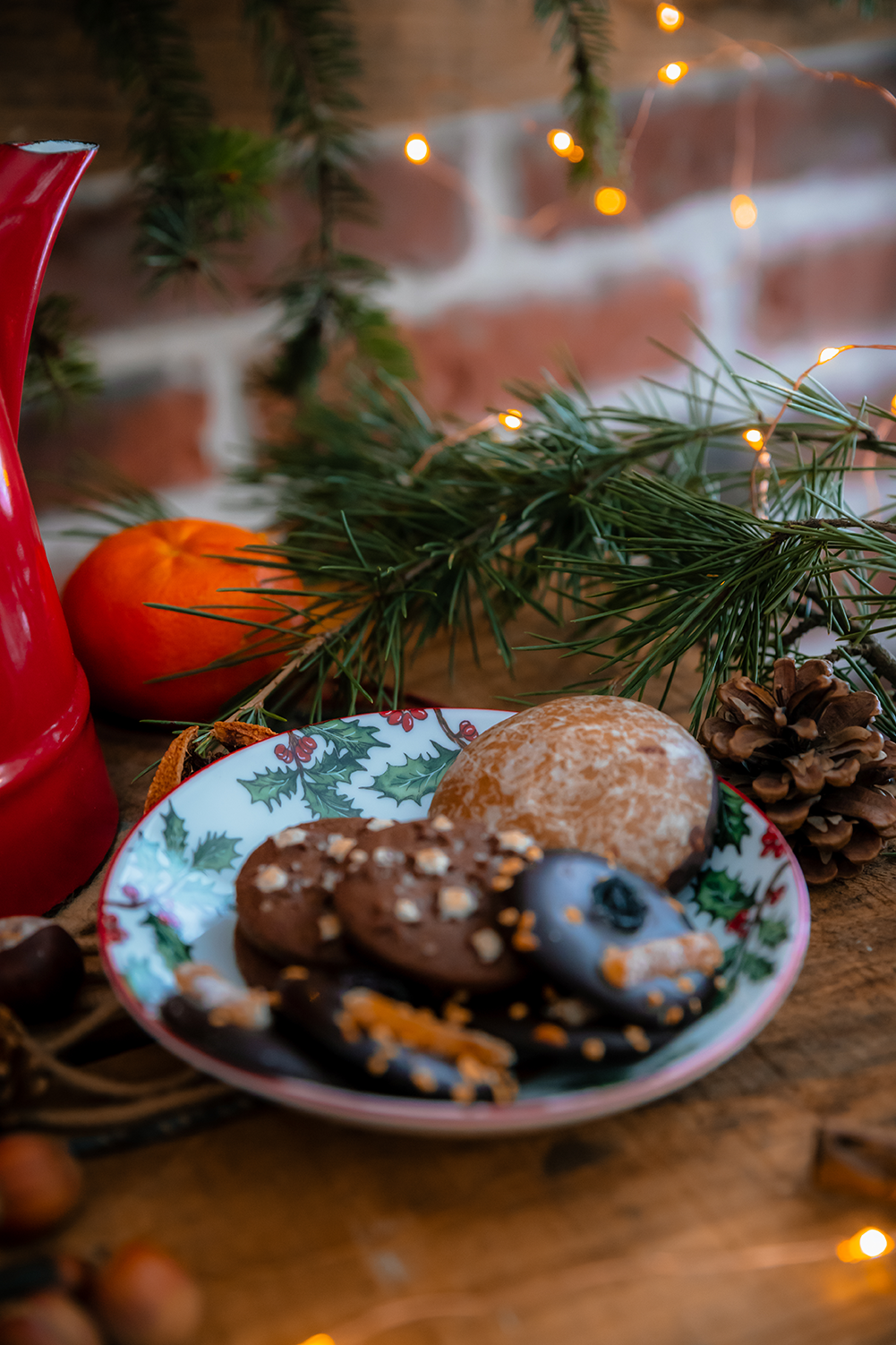 Assiette à biscuits de Noël