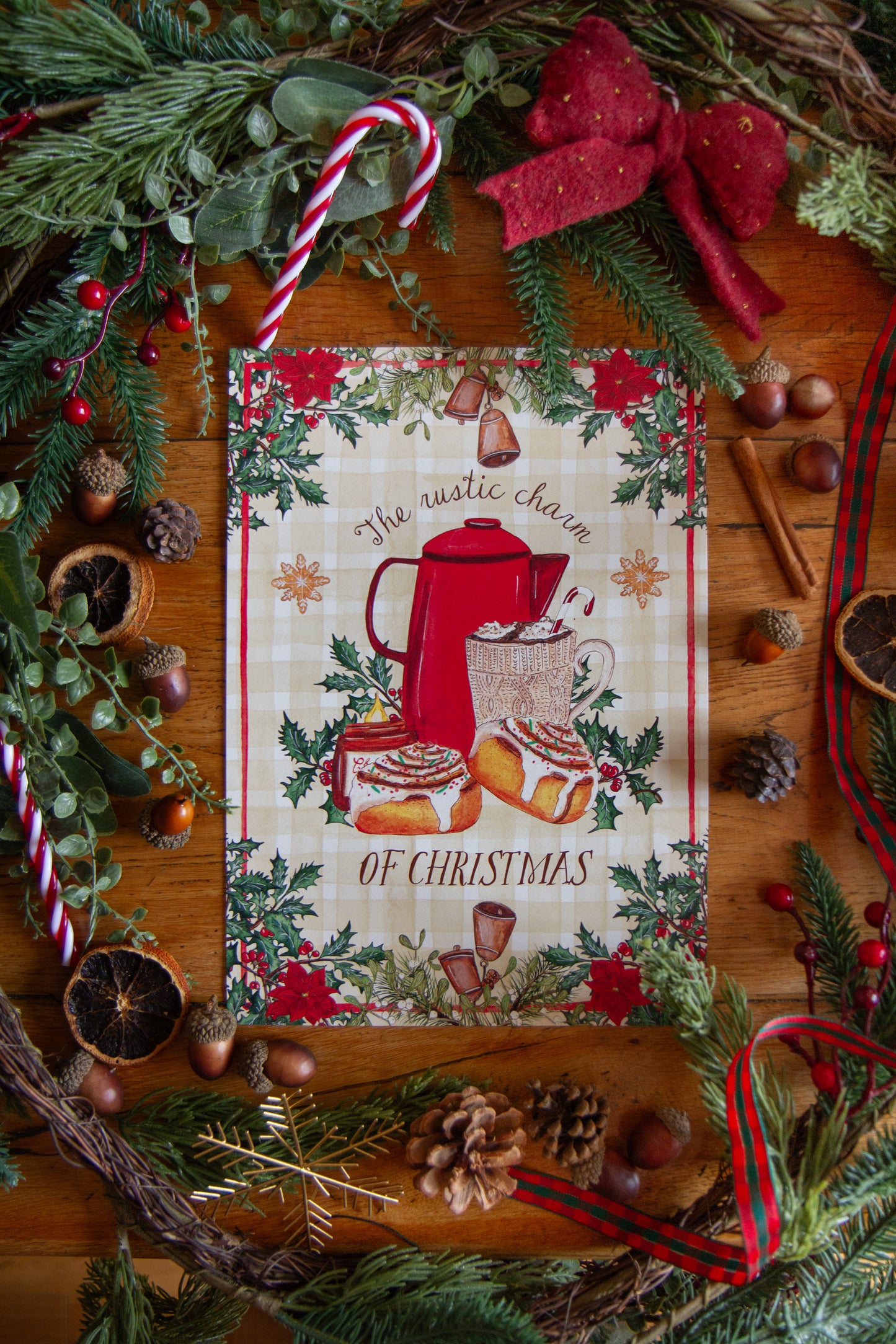 Affiche A4 - Noël Rustique