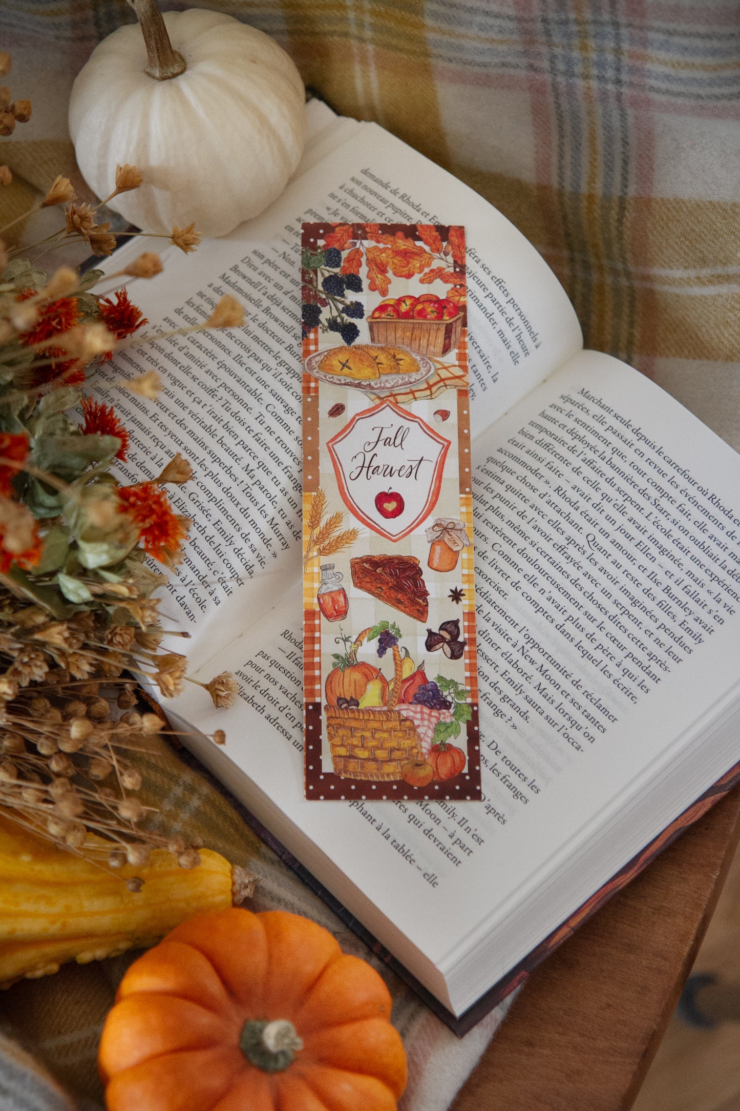 Lot de 3 Marque page d'automne