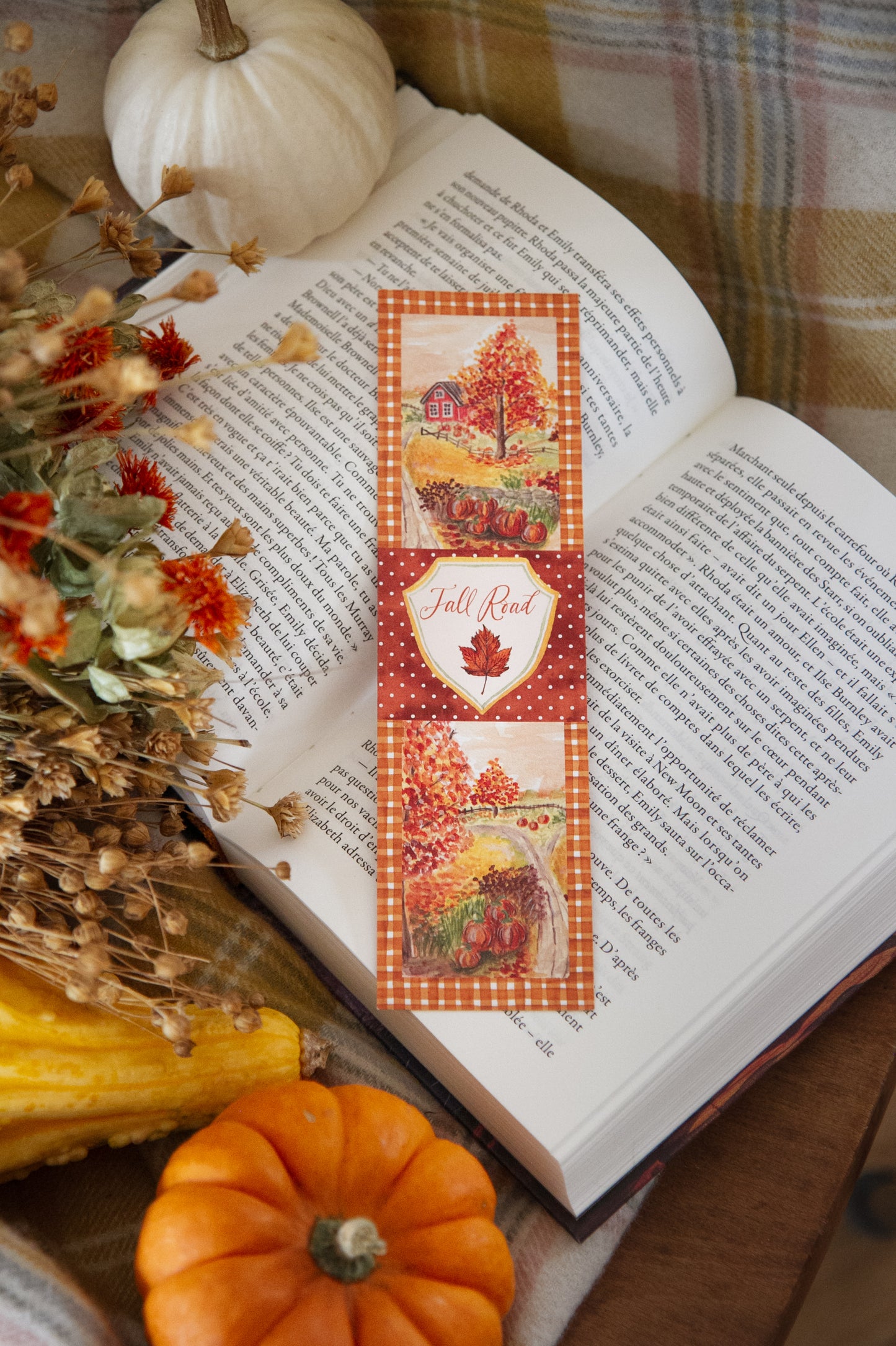 Lot de 3 Marque page d'automne