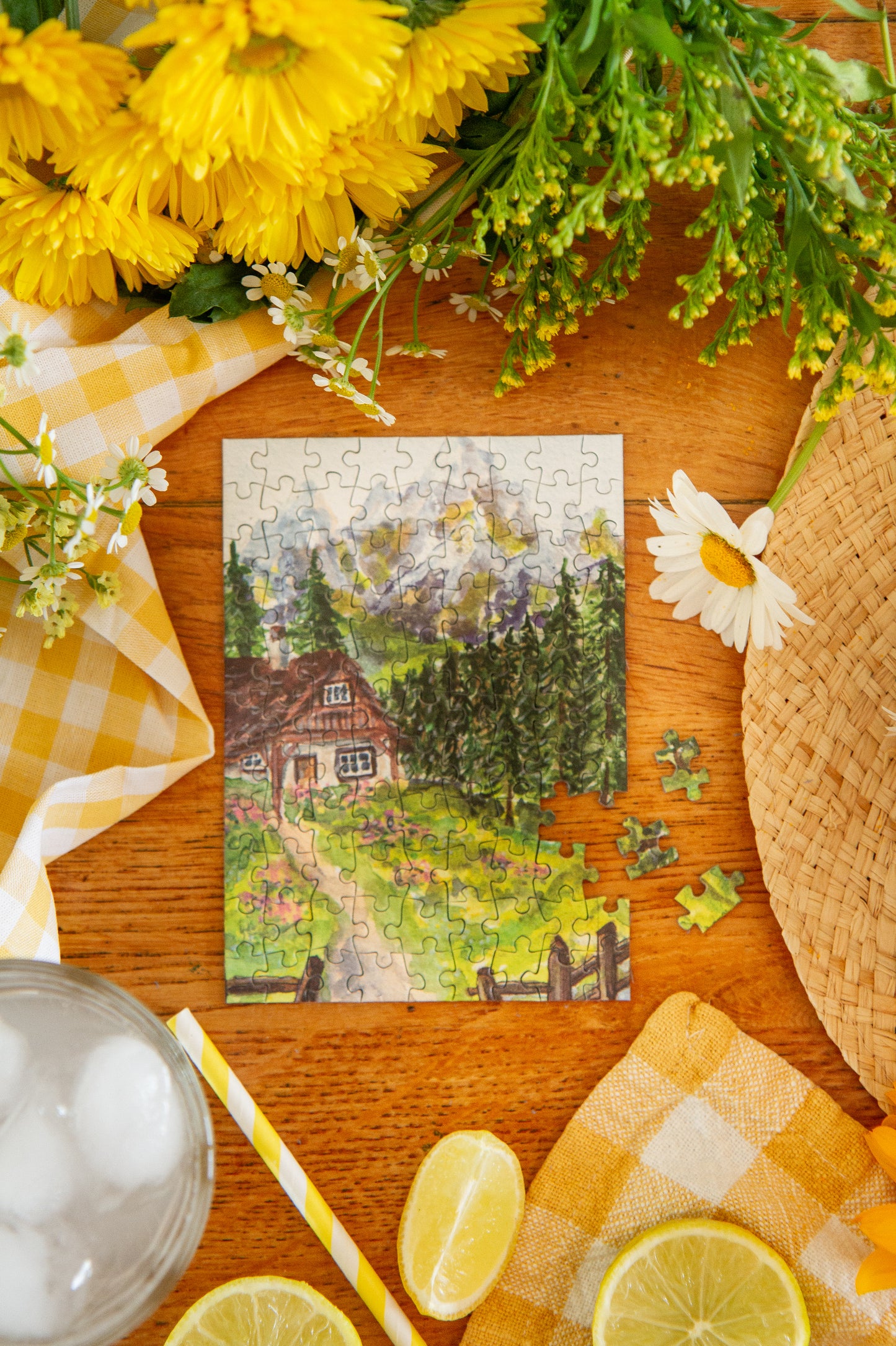 Mini Puzzle l'été à la montagne