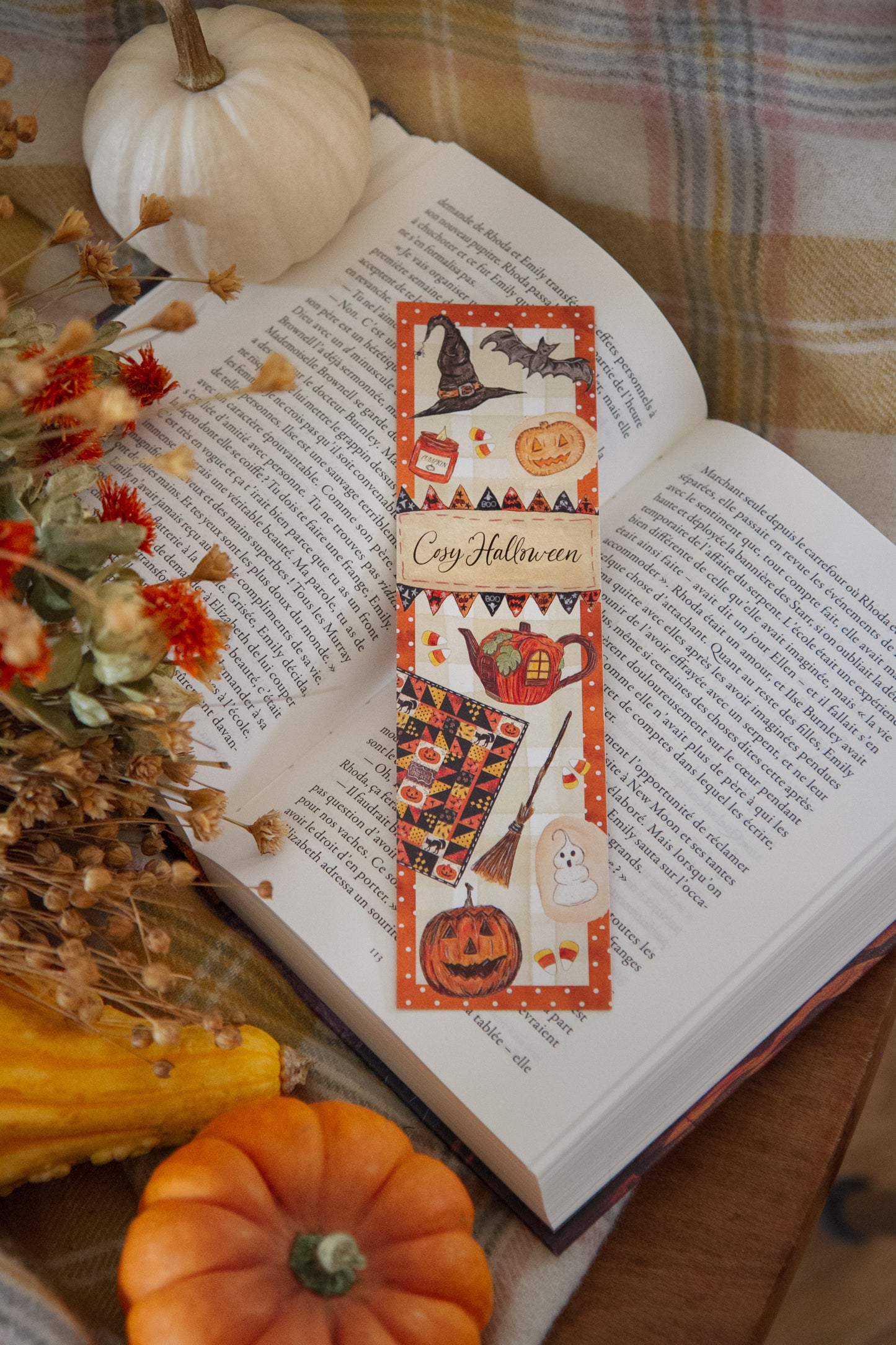 Lot de 3 Marque page d'automne