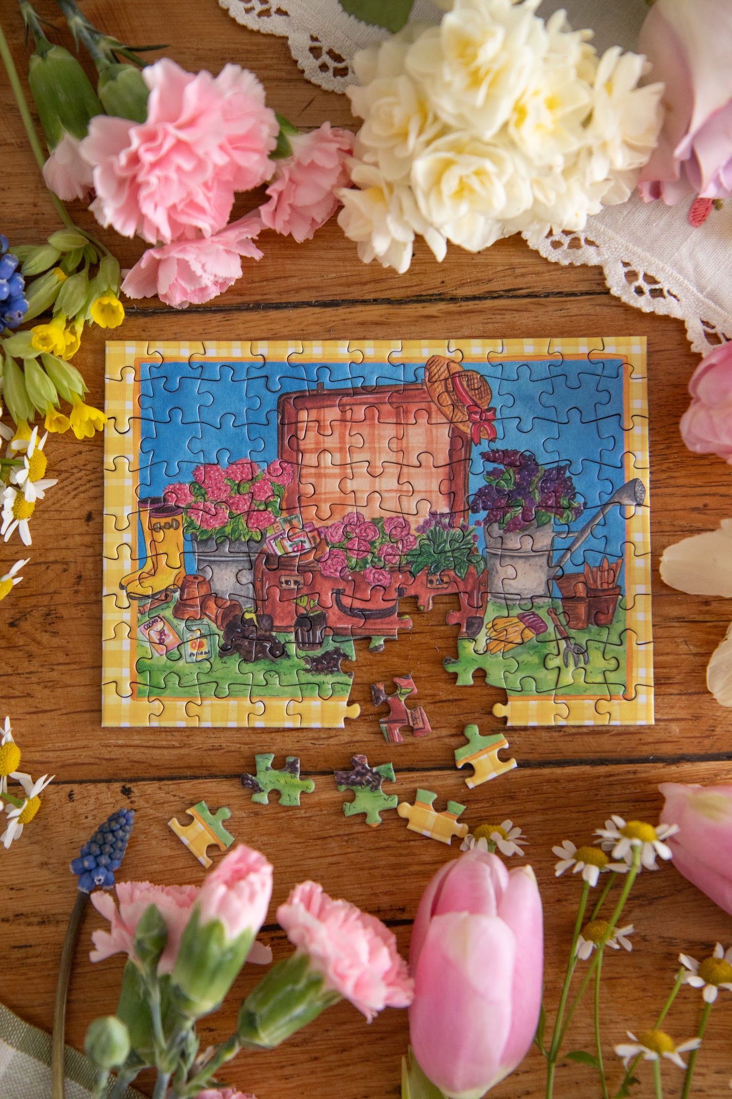 Mini Puzzle Valise de Printemps