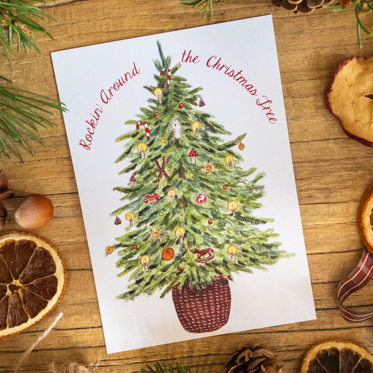 Affiche A4 Sapin de noël (Déstockage)