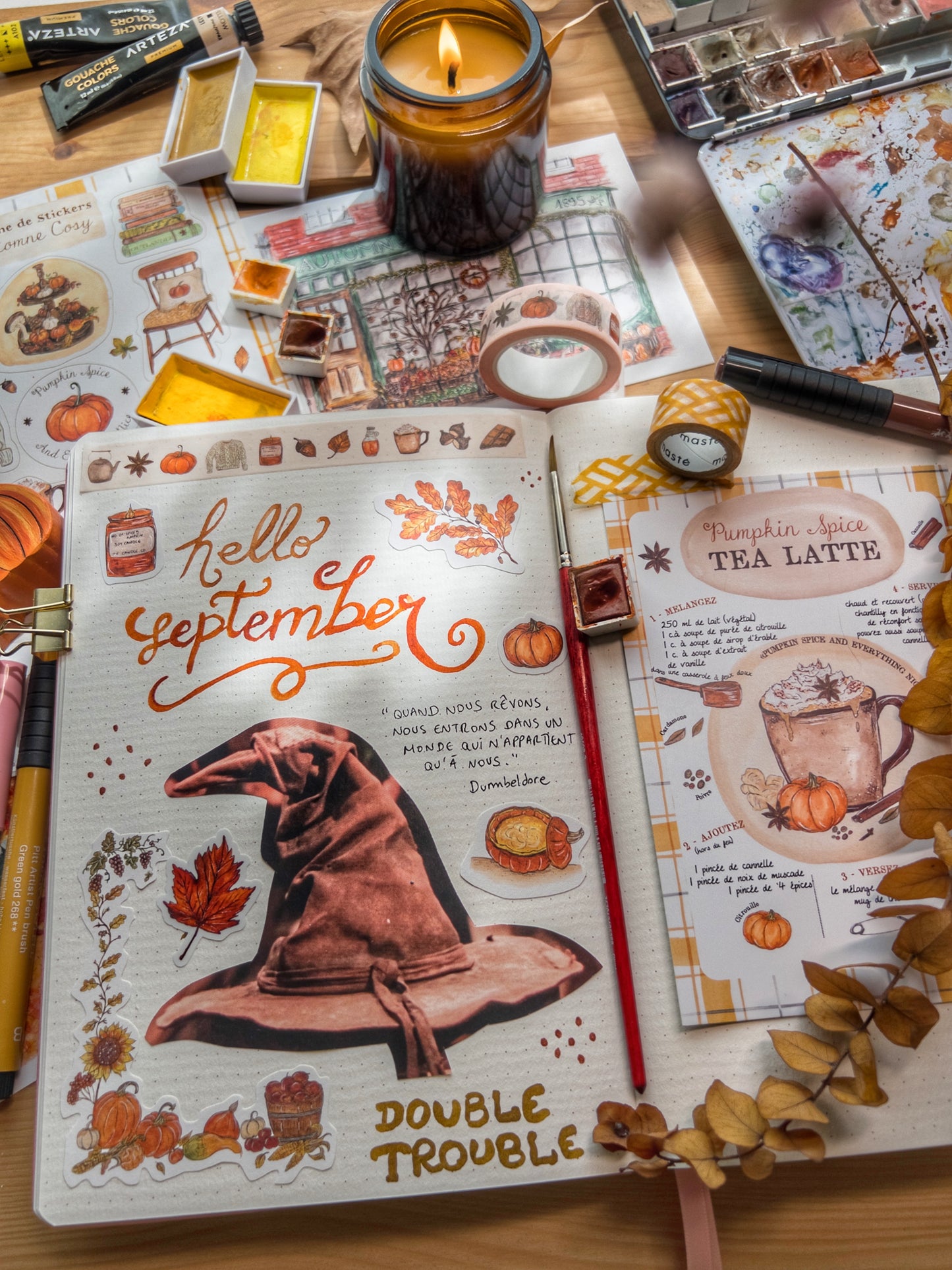 Planche Stickers A5 - AUTOMNE