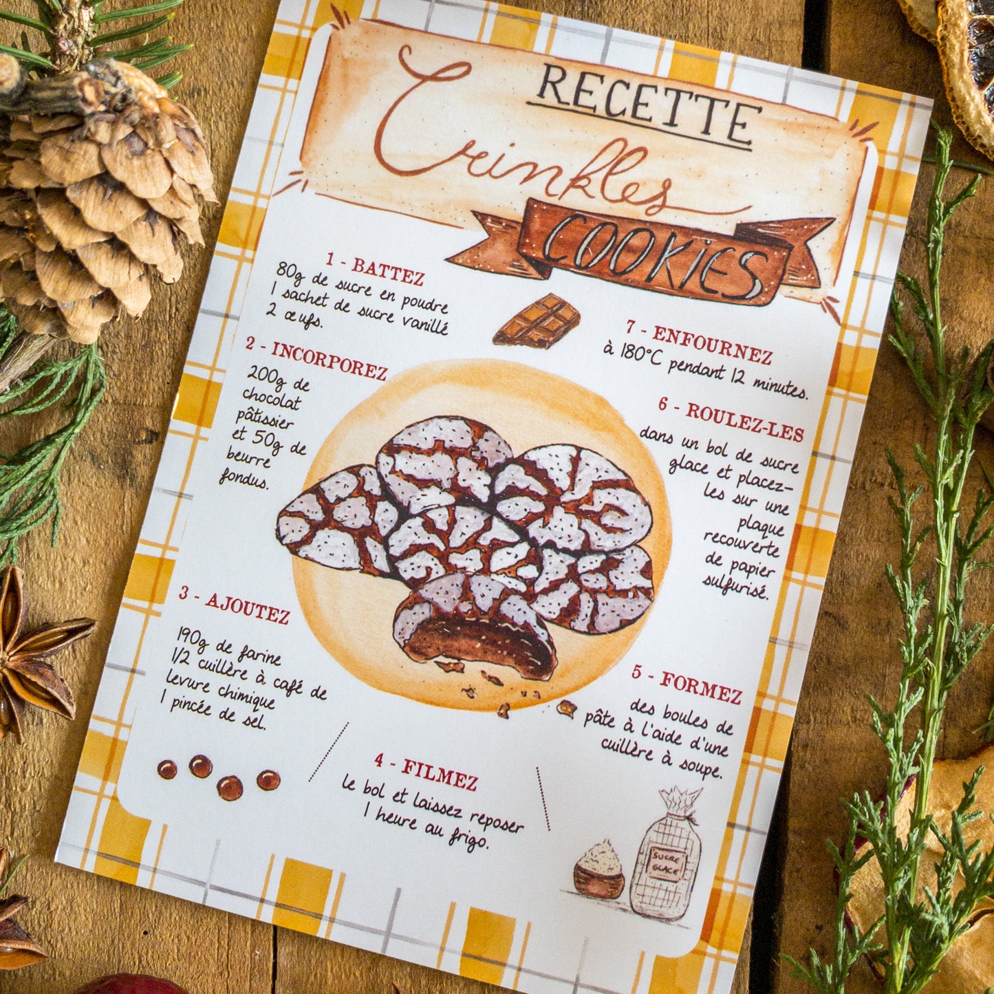 Affiche A4 Crinkles Cookies