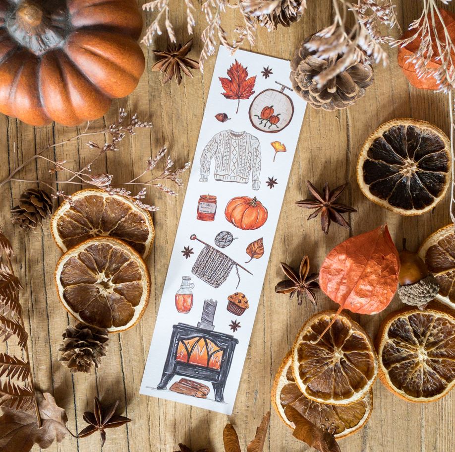 Lot 4 marque-pages Automne
