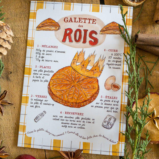 Carte recette Galette des Rois