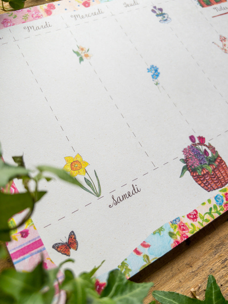 Semainier - Weekly Planner Printemps (déstockage)