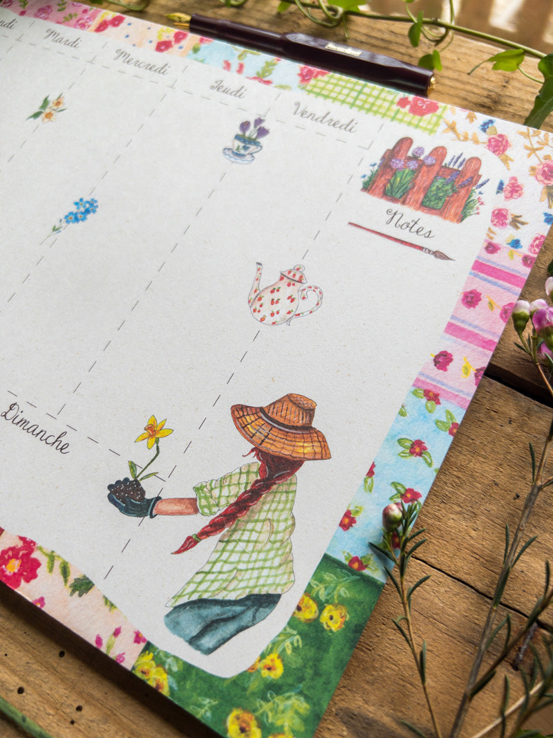 Semainier - Weekly Planner Printemps (déstockage)