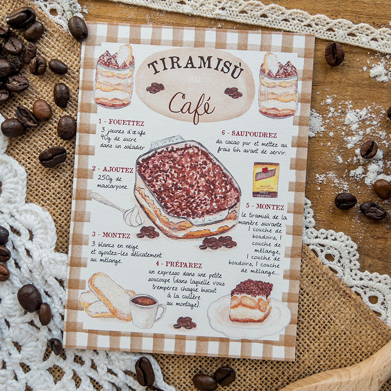 Carte recette - Tiramisu