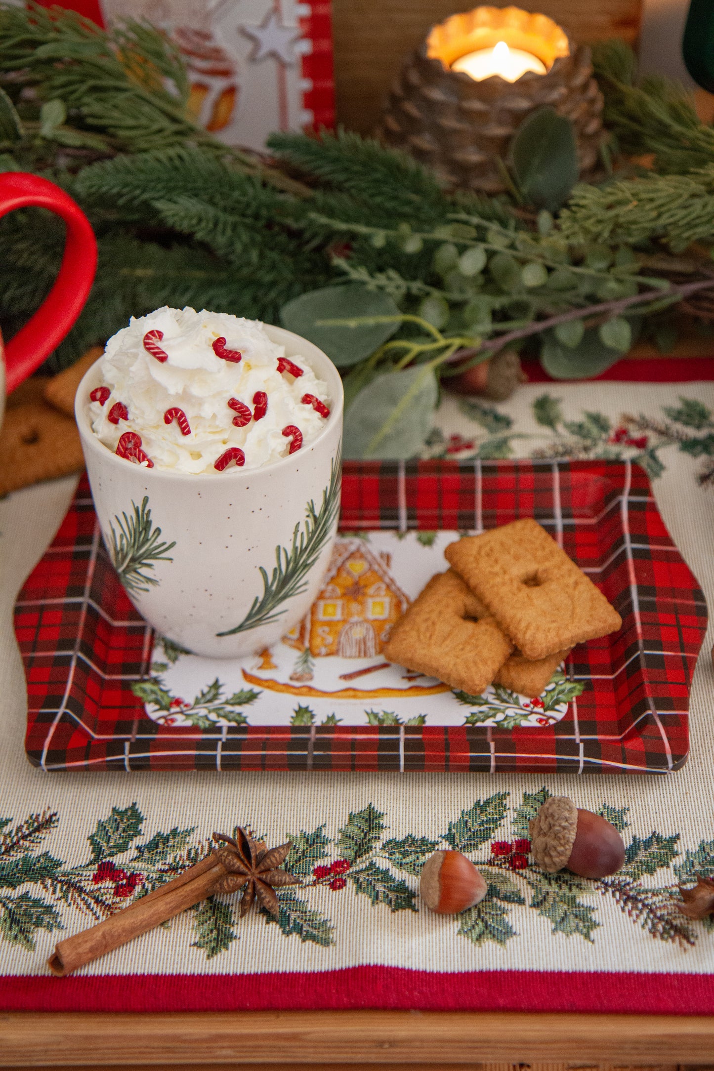 Plateau métal Maison Pain d'Epices