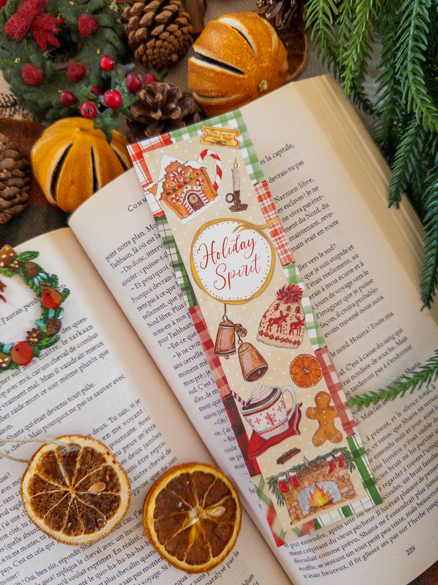 Lot de 3 Marque-pages d'hiver