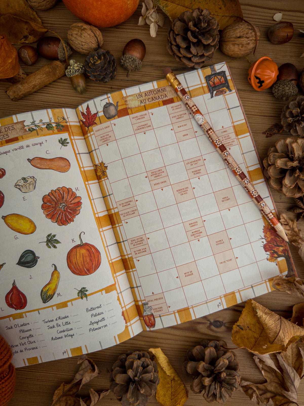 Cahier de jeux - Le temps d'un automne