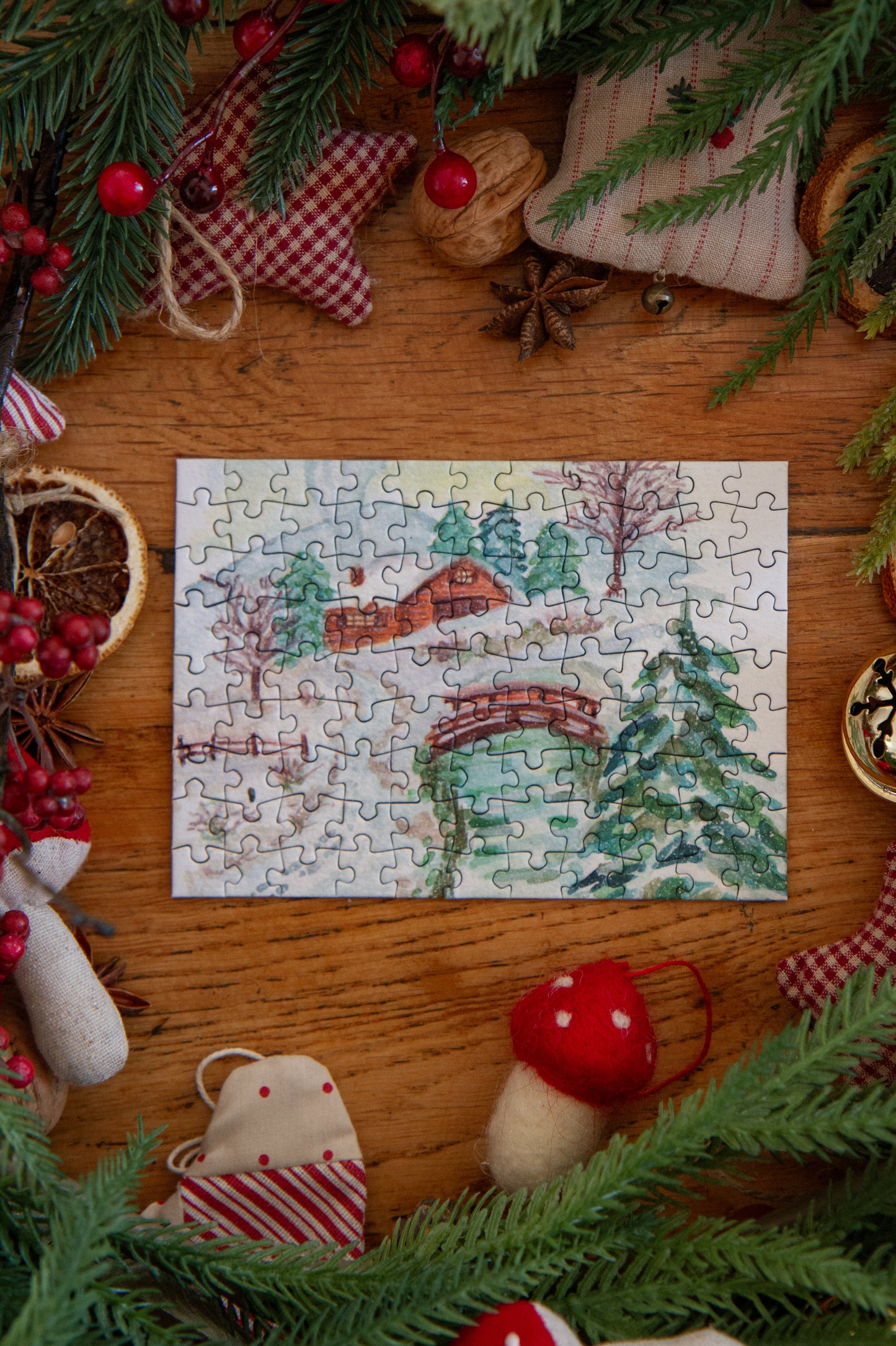 Mini Puzzle - Paysage d'Hiver