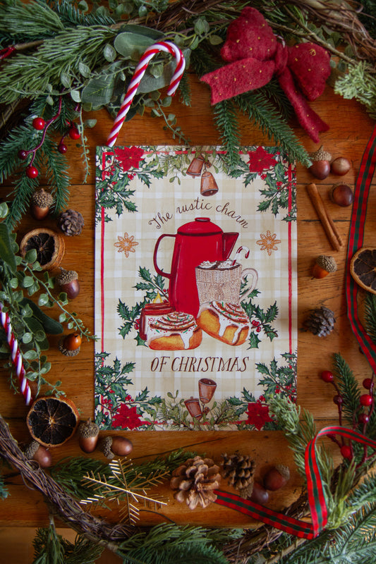 Affiche A4 - Noël Rustique