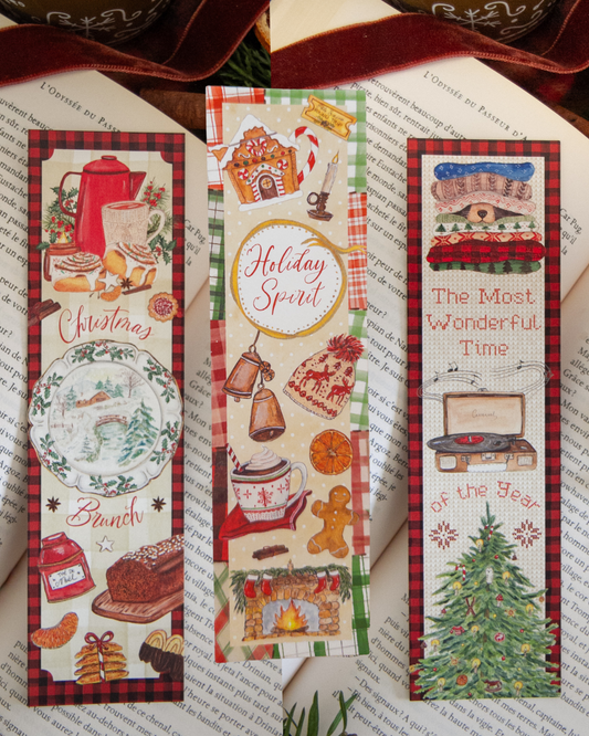 Lot de 3 Marque-pages d'hiver