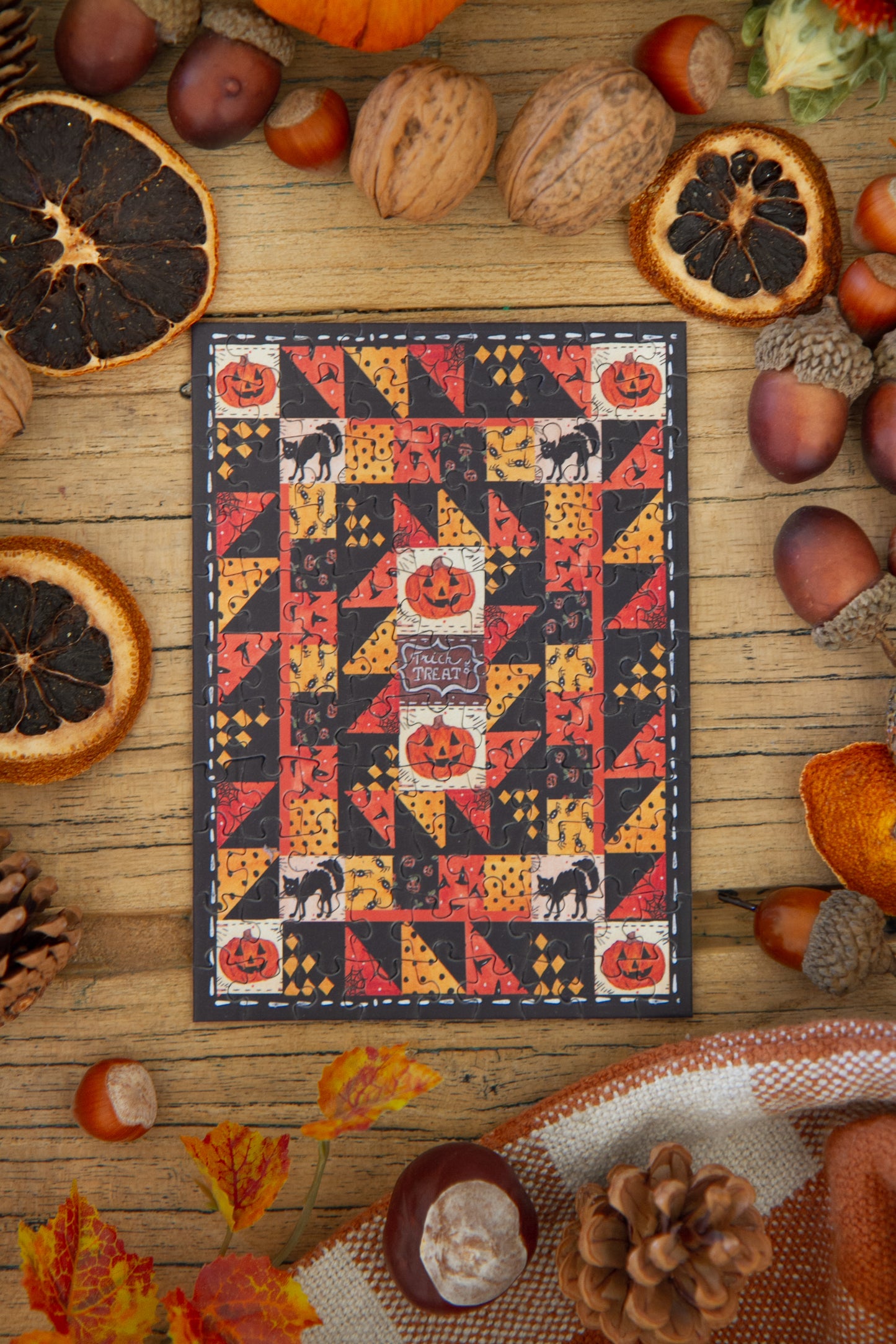 Mini Puzzle Patchwork d'Halloween