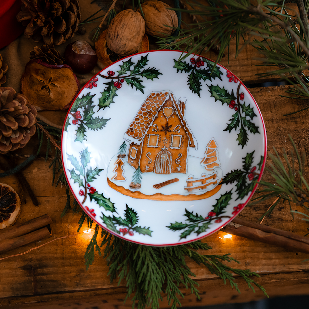Assiette à biscuits de Noël