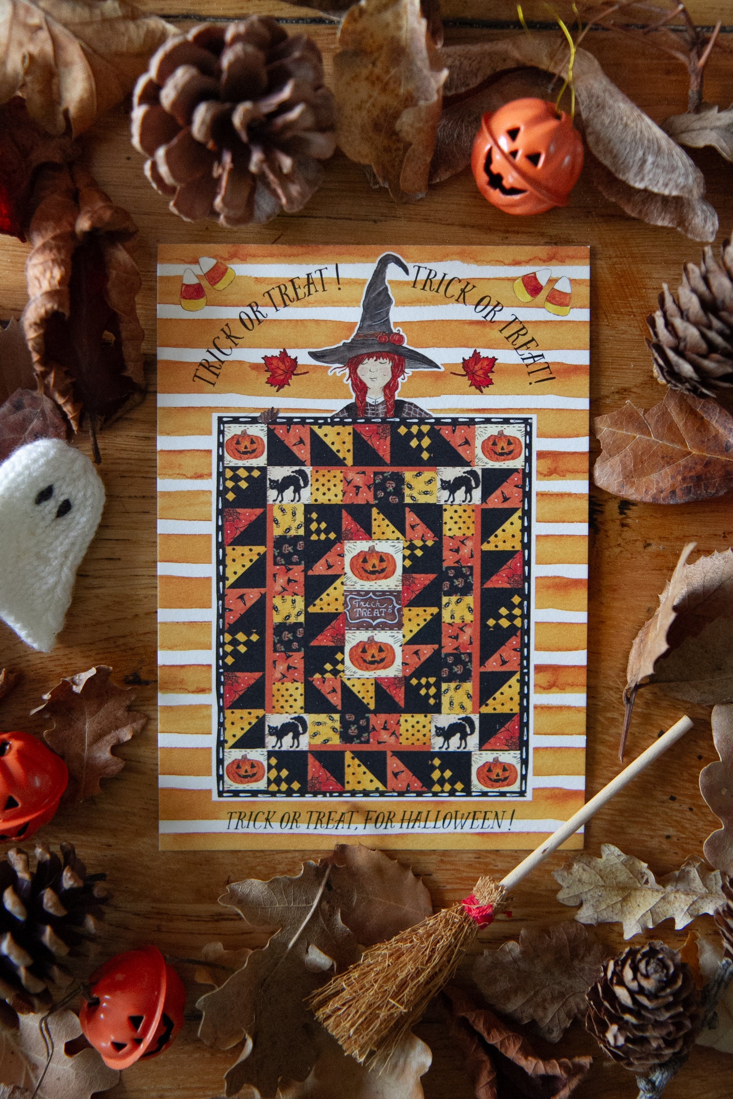 Carte Patchwork d'Halloween