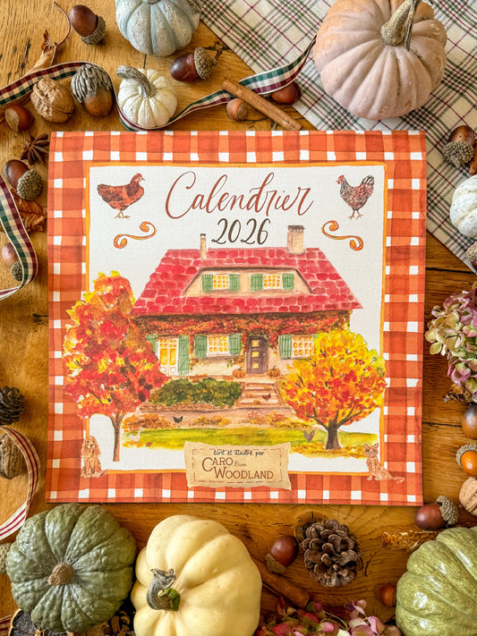 Calendrier 2026 en promo + Planche de sticker offerte (déstockage)