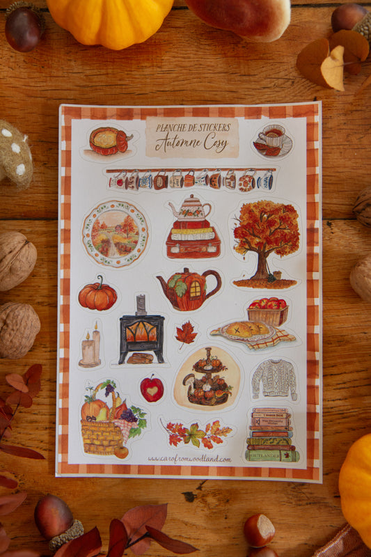 Planche Stickers A5 - AUTOMNE