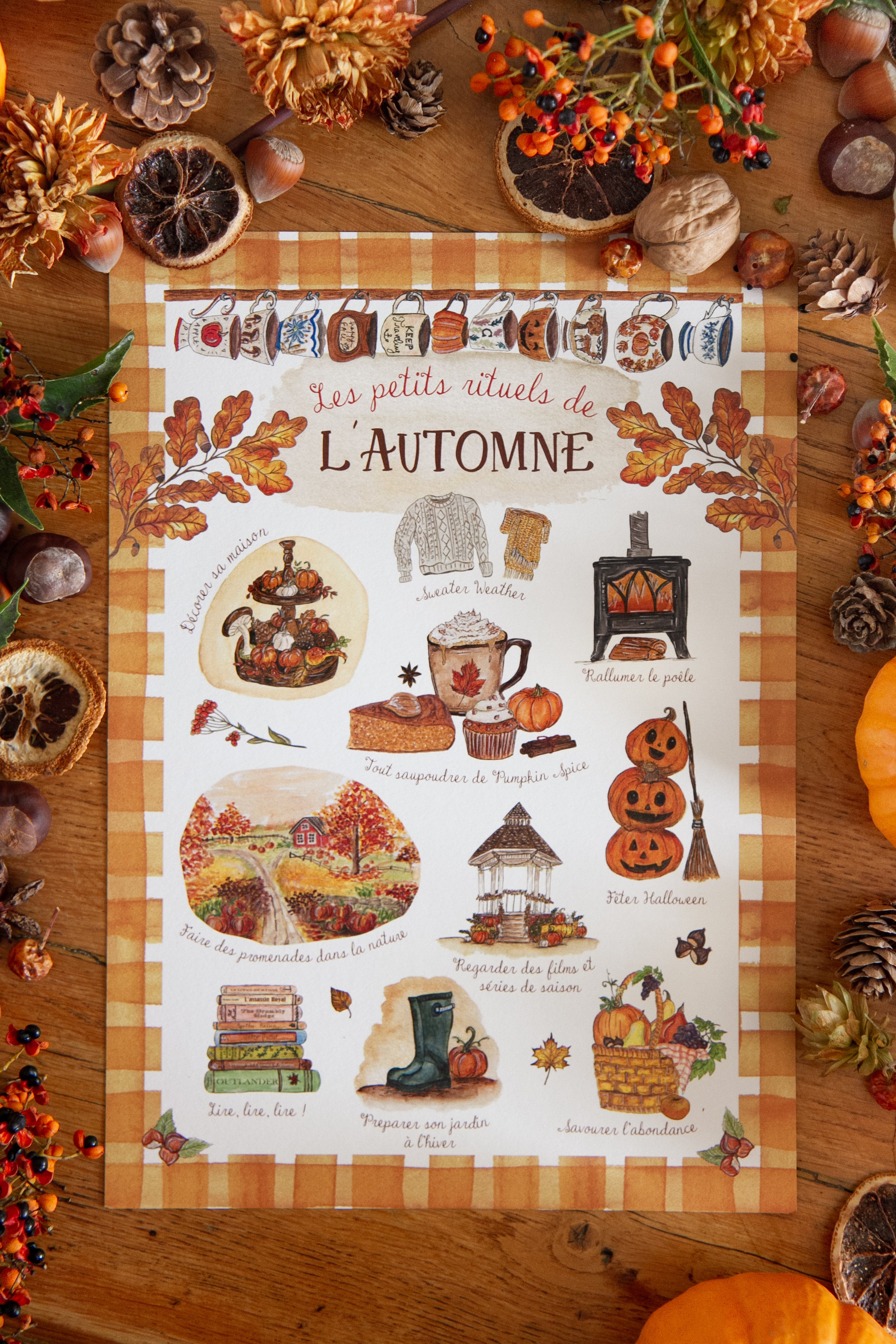 Affiche A4 Rituels D Automne CAROFROMWOODLAND affiche-a4-rituels-d-automne-carofromwoodland