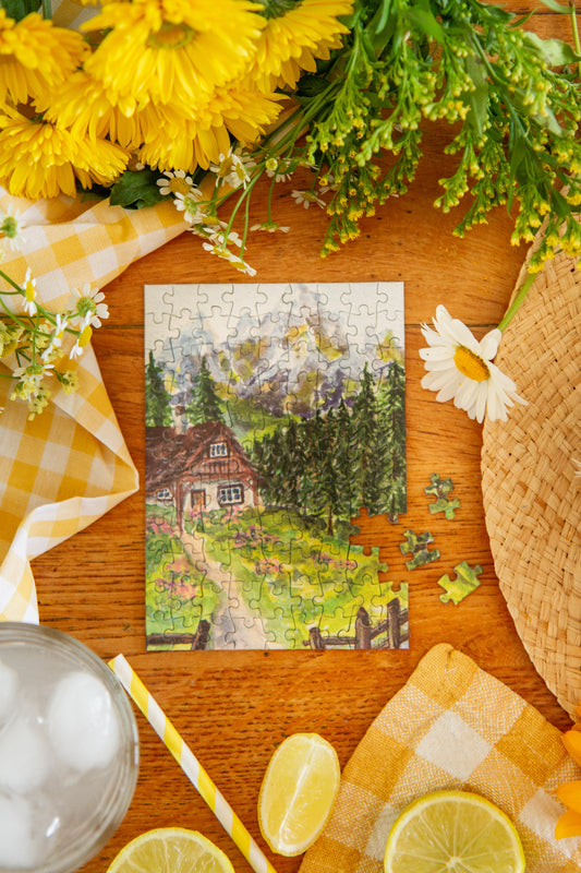 Mini Puzzle l'été à la montagne