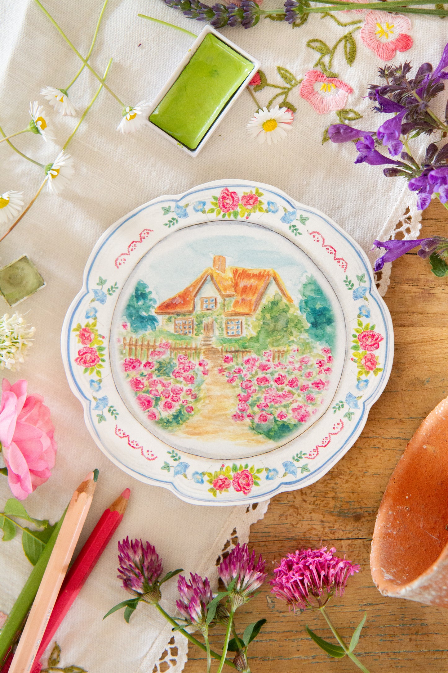 Carte Assiette de Printemps