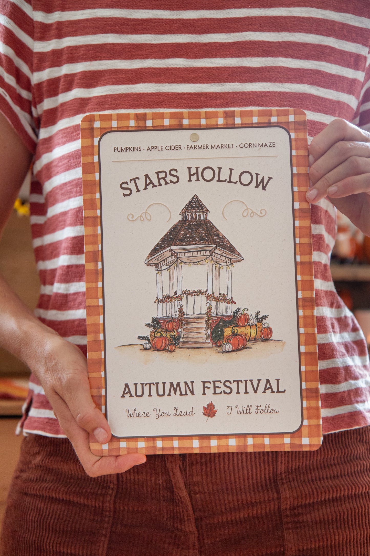 Plaque déco métal Stars Hollow