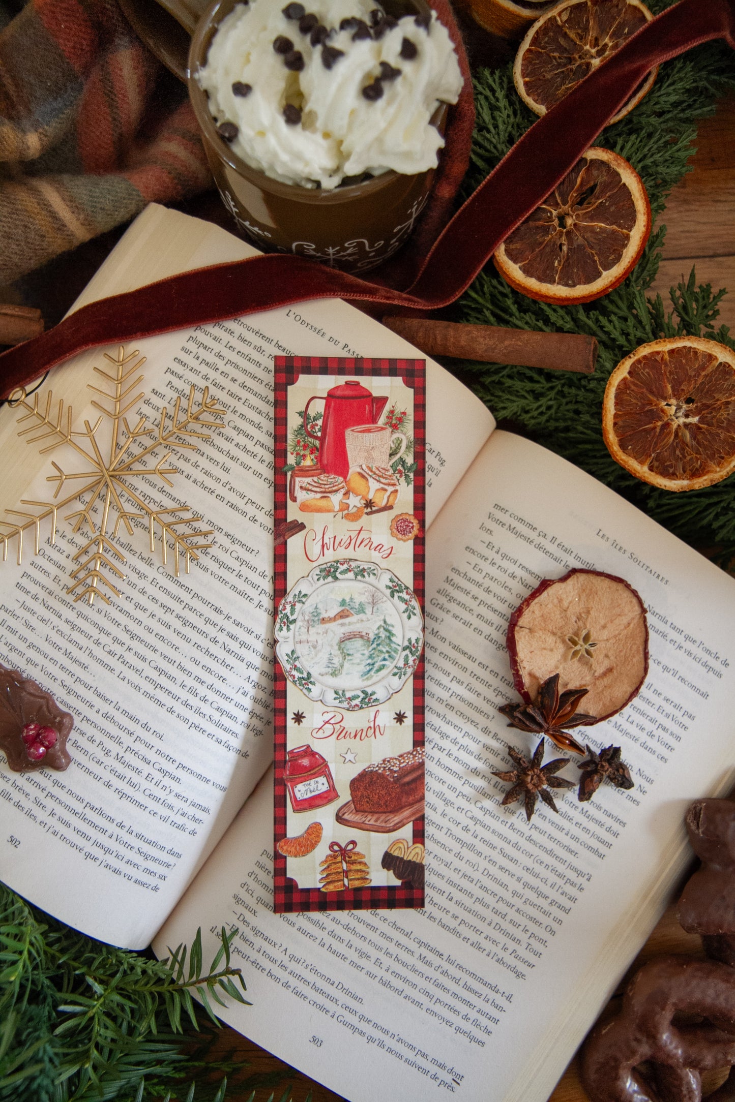 Lot de 3 Marque-pages d'hiver