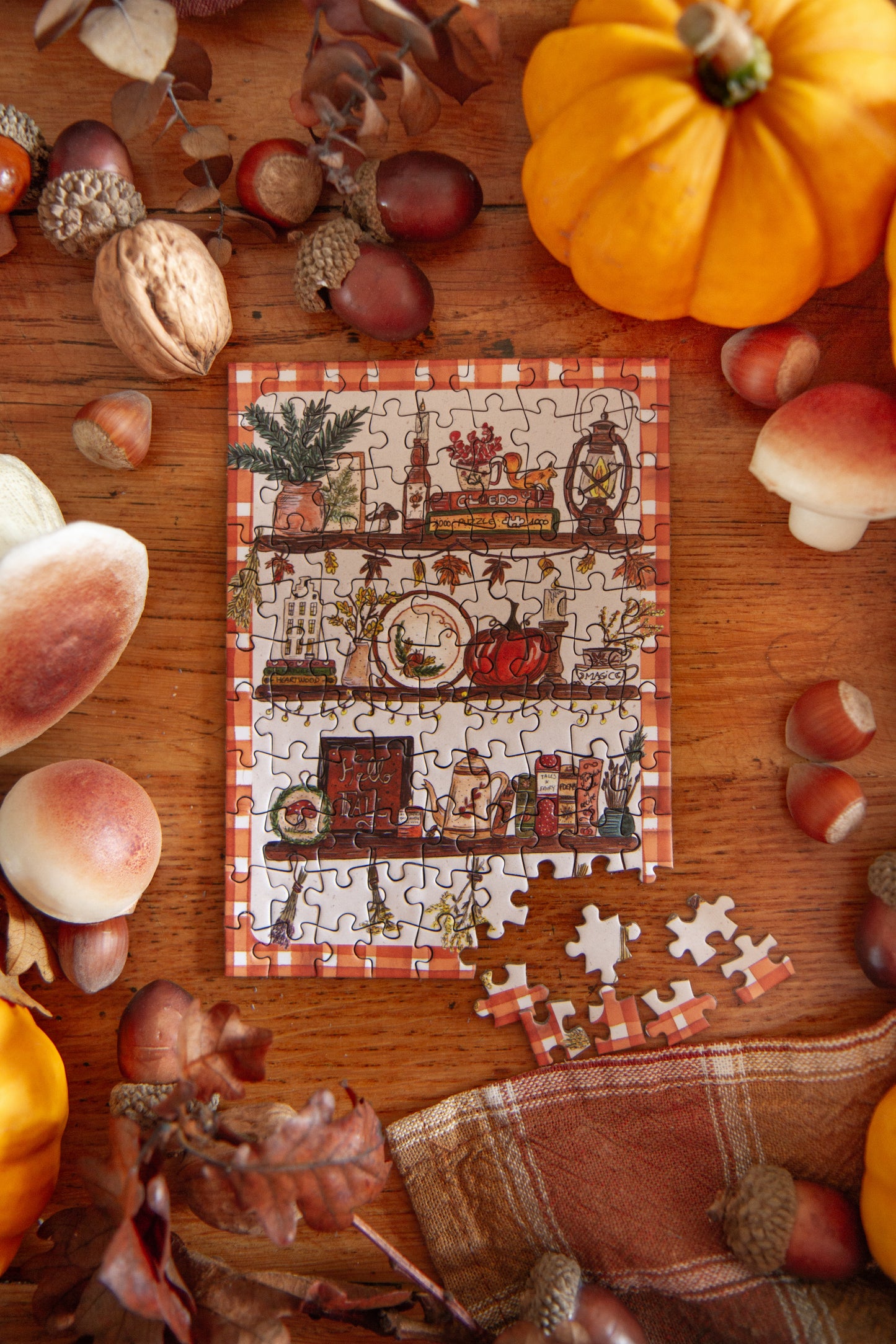 Mini Puzzle Etagère d'Automne