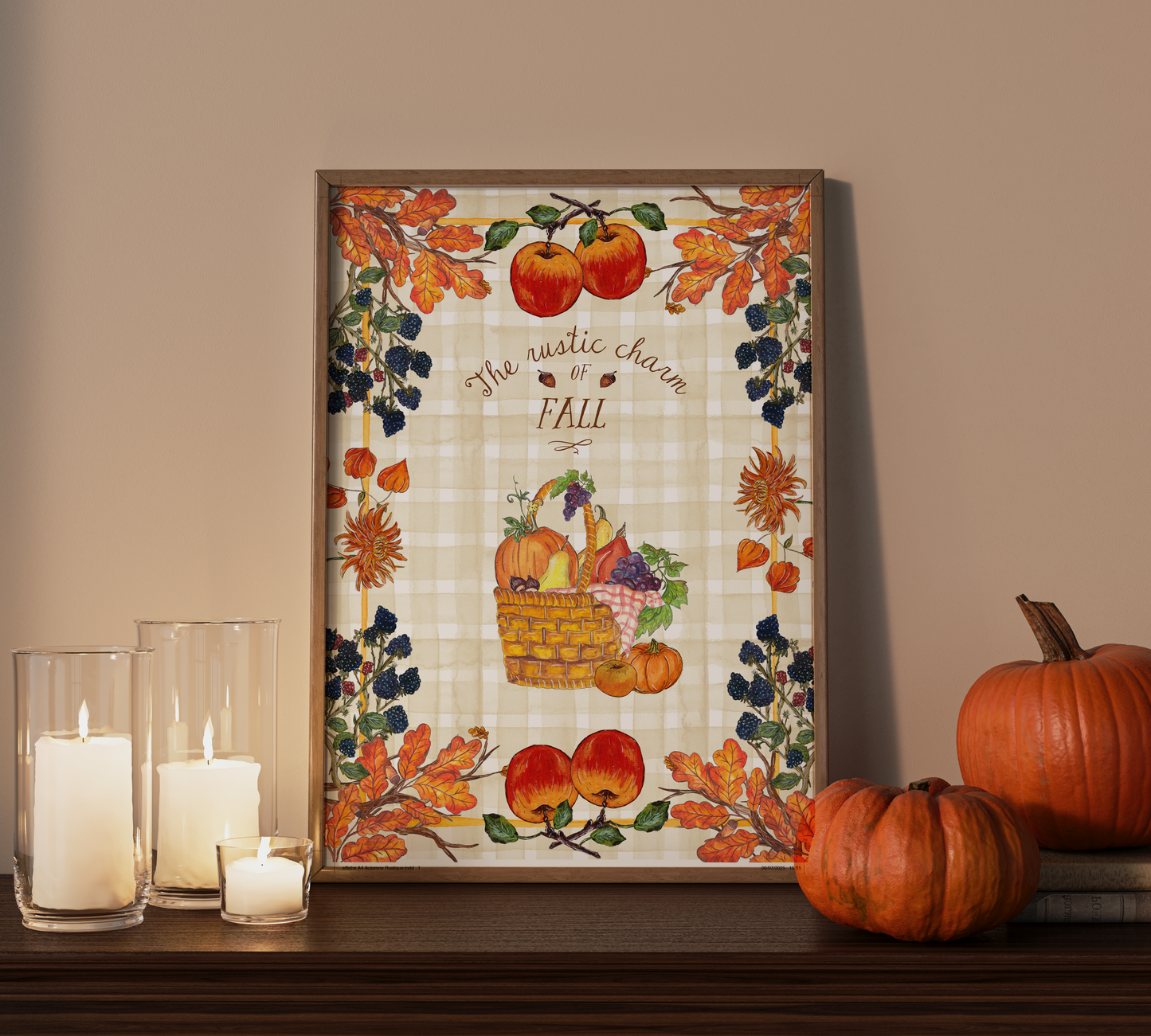 Affiche A4 - Automne Rustique