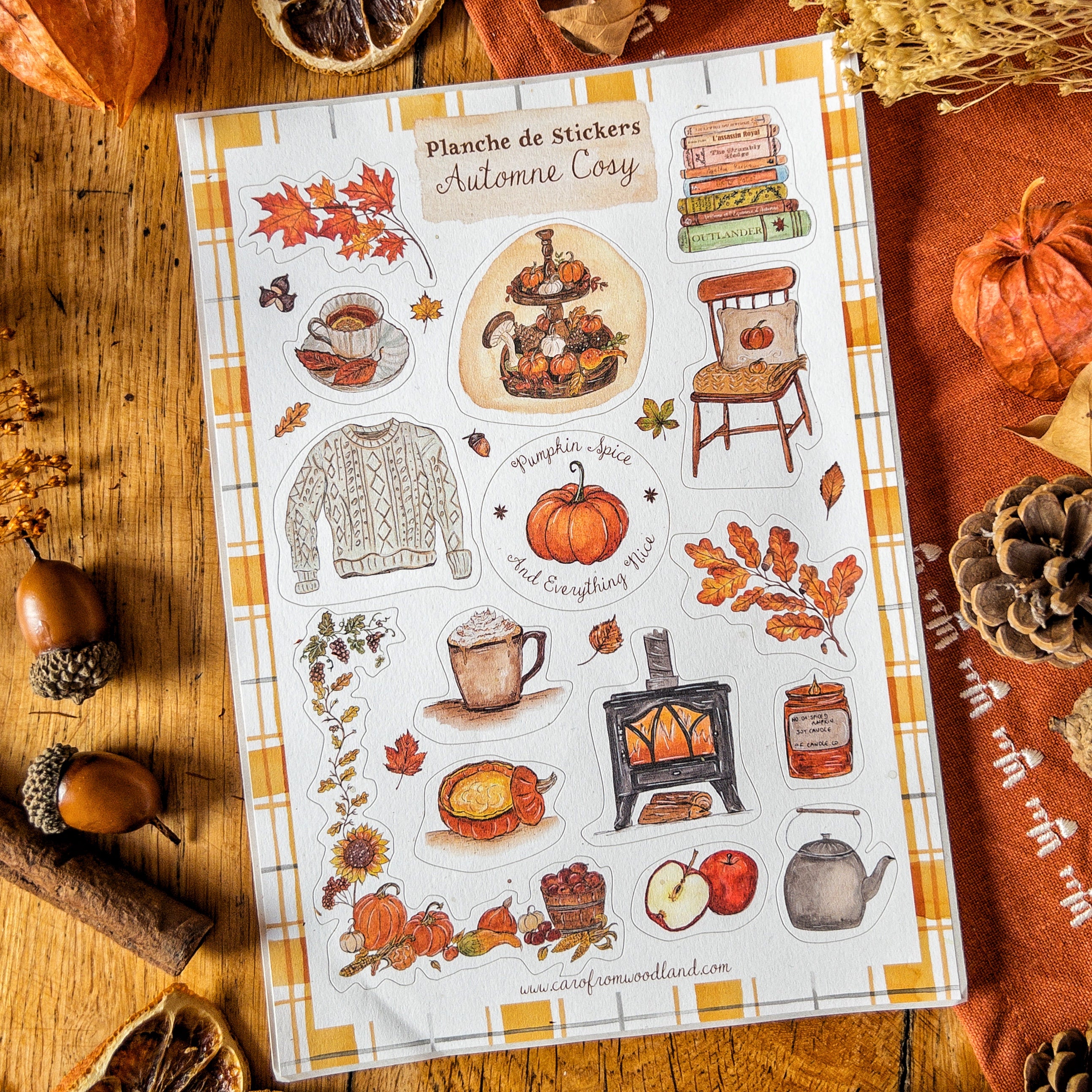 Planche Stickers A5 - AUTOMNE – CAROFROMWOODLAND