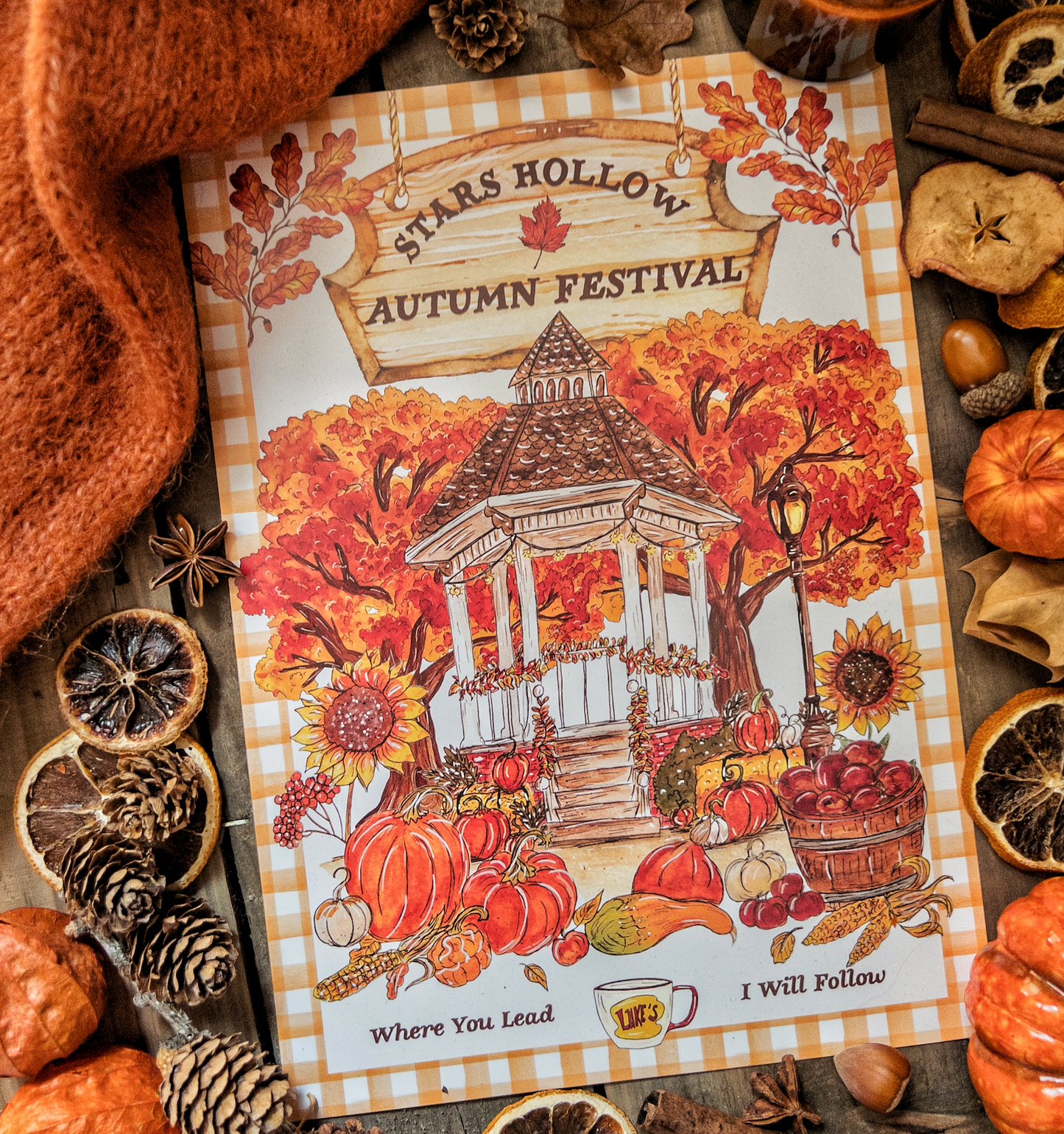 Autumn Festival Gilmore Girls Affiche A4
